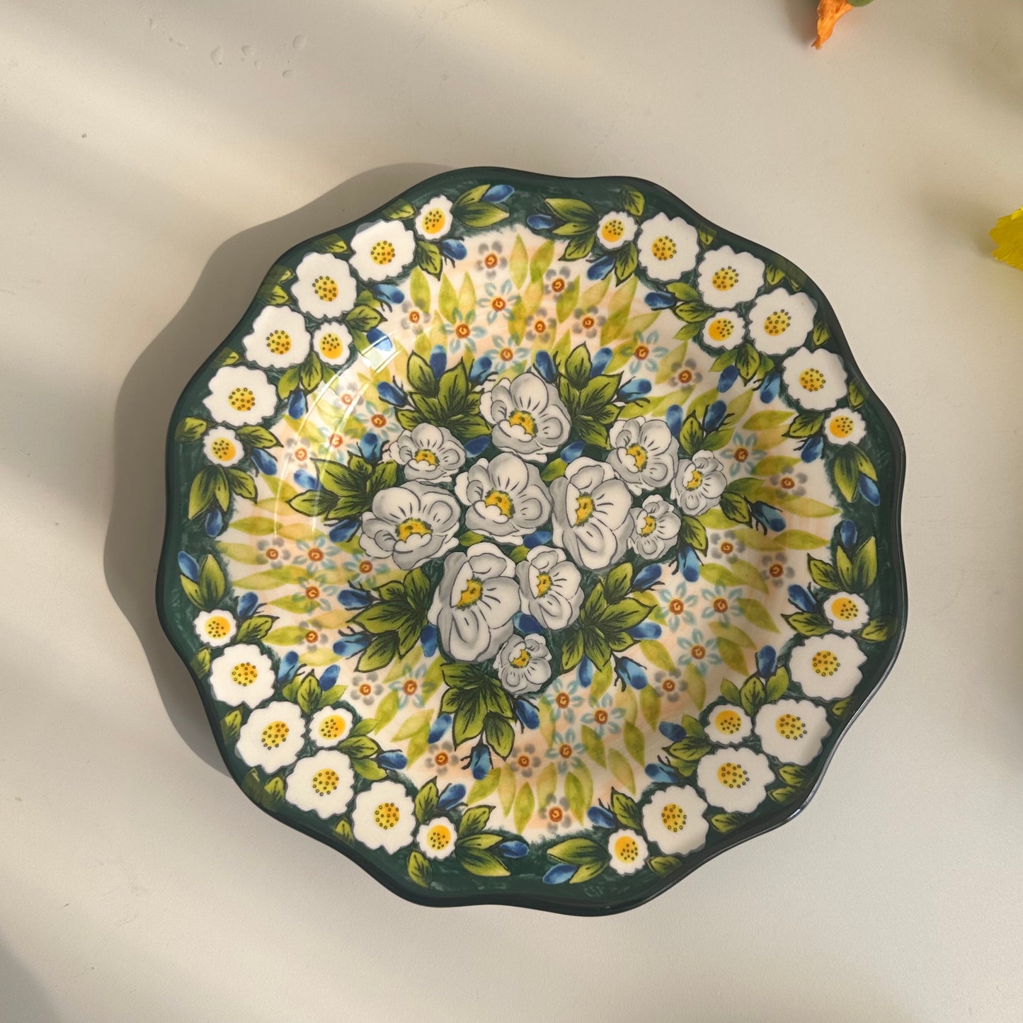 Beautiful Floral - Designed Plate
